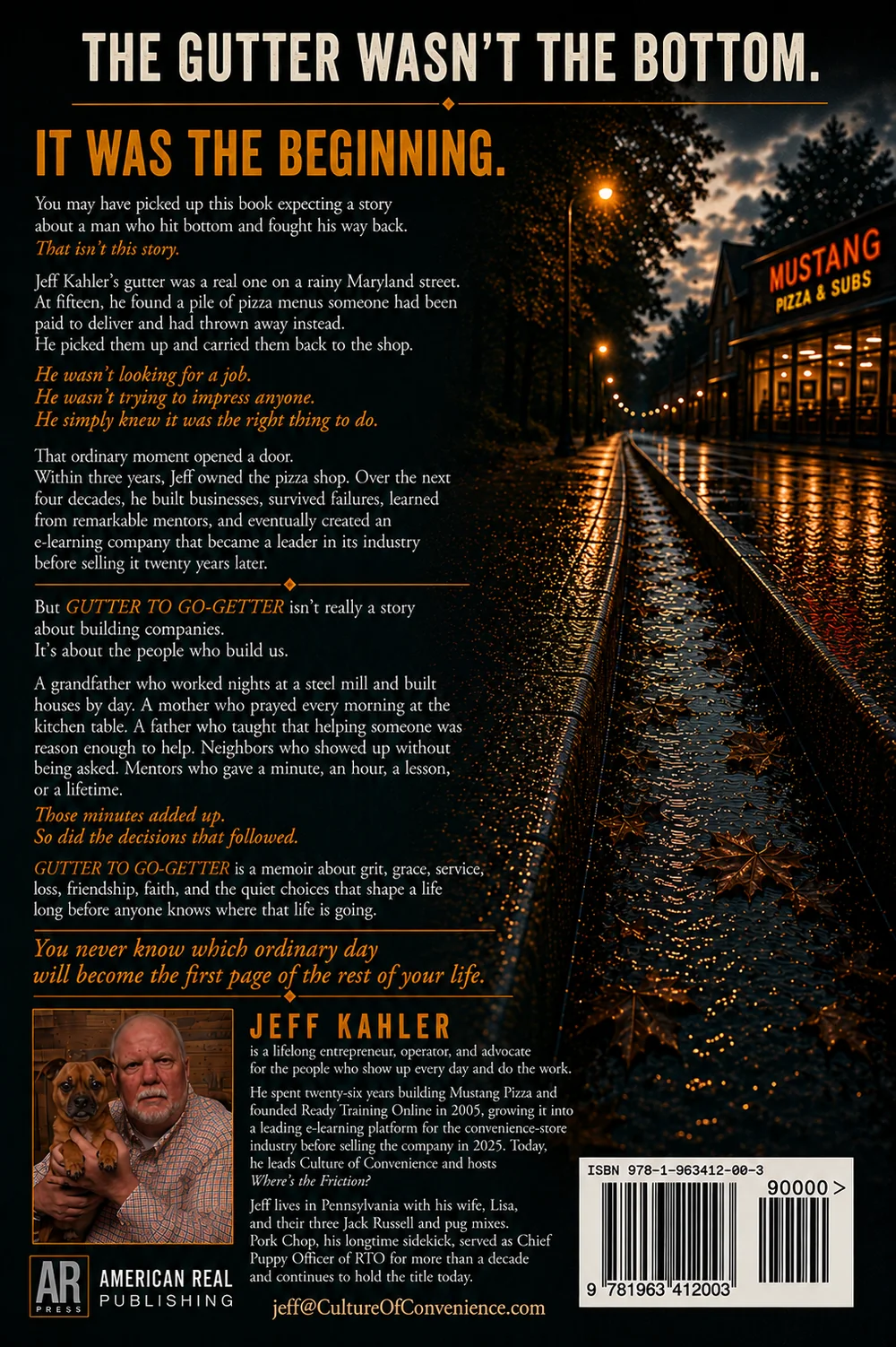 Back cover of Gutter to Go-Getter